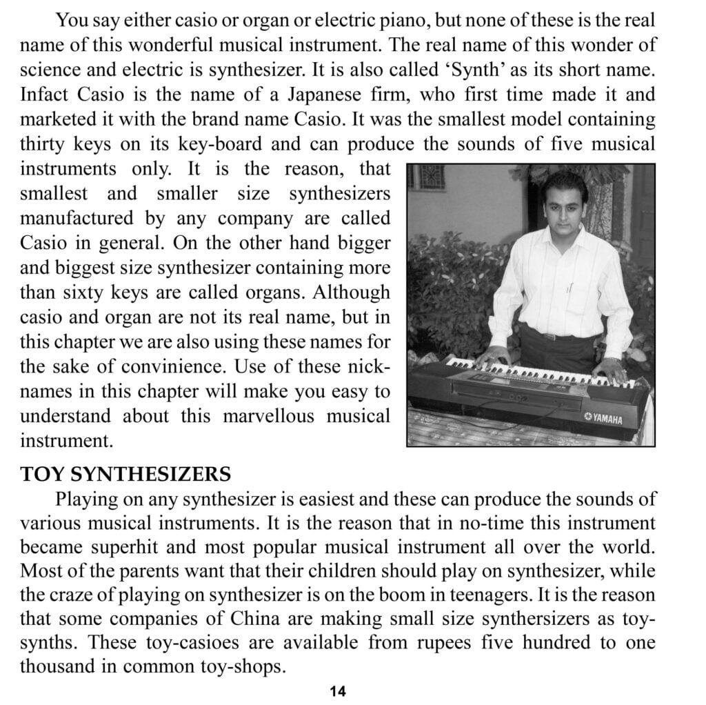 2. Selection of the synthesizer Sawan Books