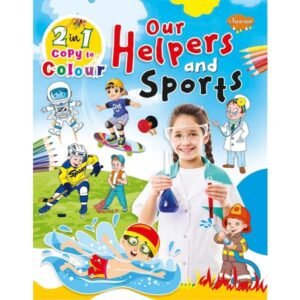2 In 1 Copy to Colour Our Helpers and Sports