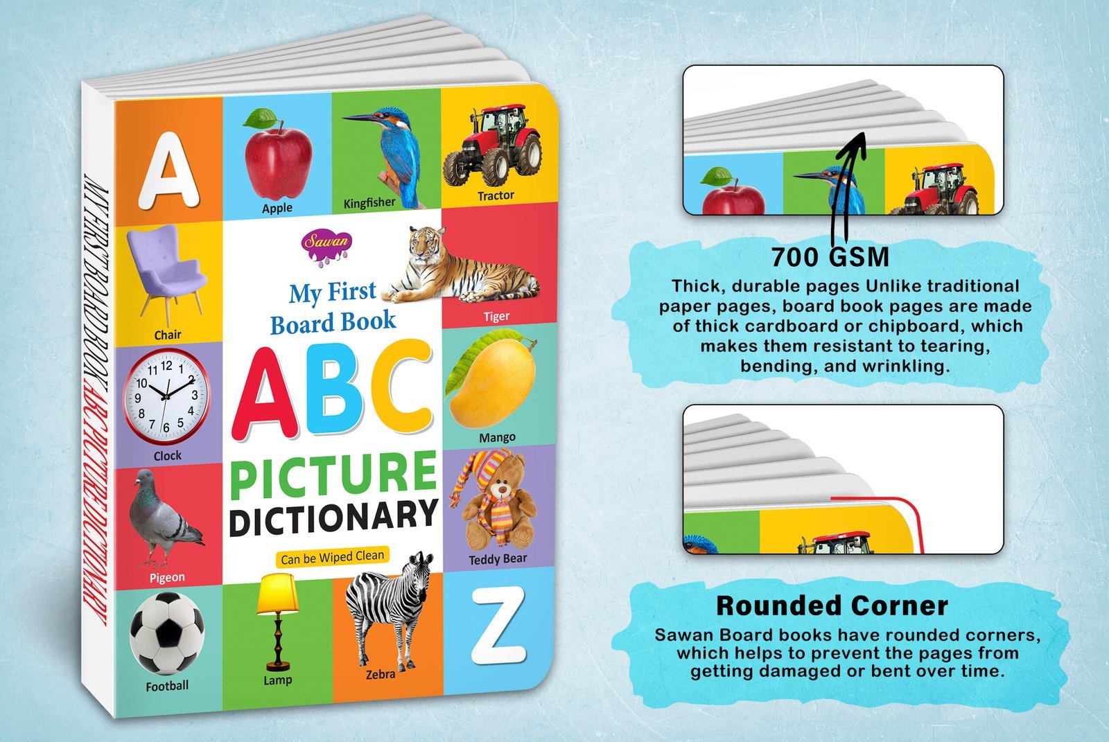 ABC Picture Dictionary | My First Board Book | Early Learning Picture Book - Image 4