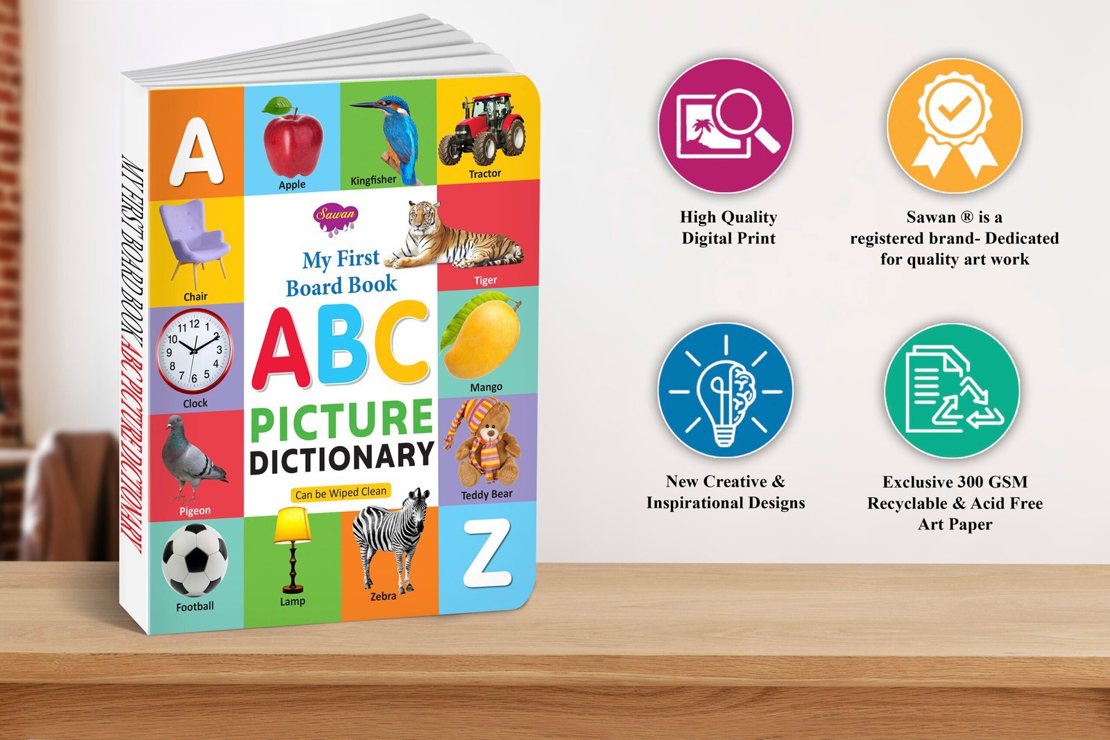 ABC Picture Dictionary | My First Board Book | Early Learning Picture Book - Image 5
