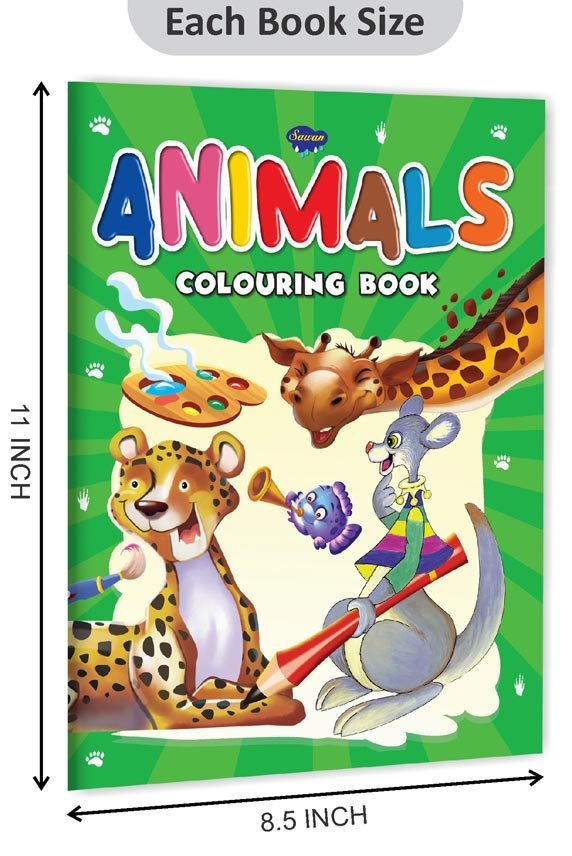 Animals Colouring Book | Colouring Books For Children | Kids Colouring Book - Image 2