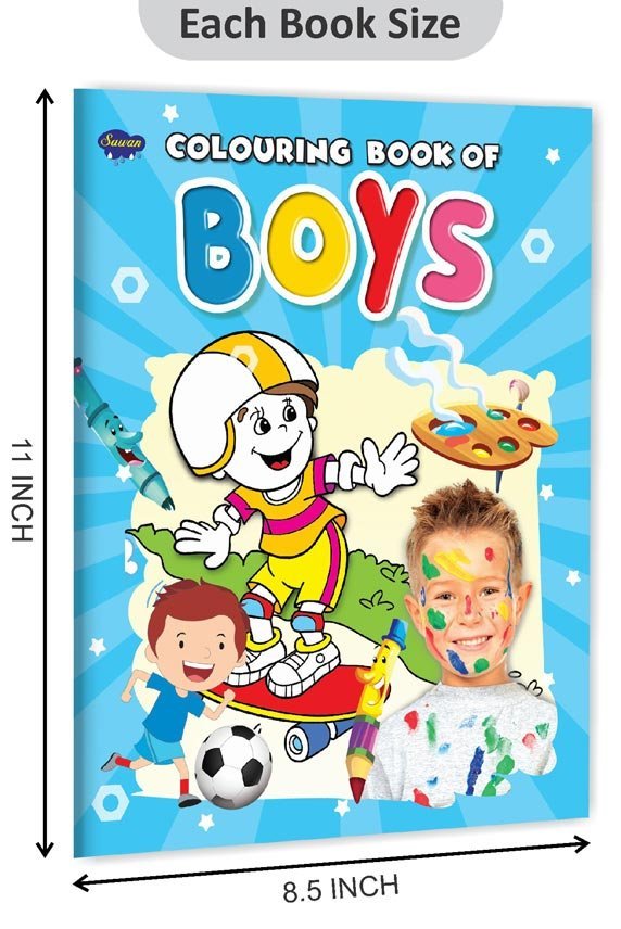 Colouring Book of Boys | Colouring Books For Children | Kids Colouring Book - Image 2