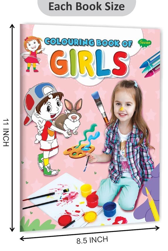 Colouring Book of Girls | Colouring Books For Children | Kids Colouring Book - Image 2