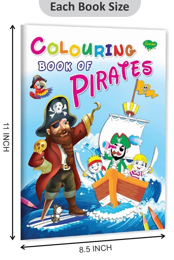 Colouring Book of Pirates | Colouring Books For Children | Kids Colouring Book - Image 2