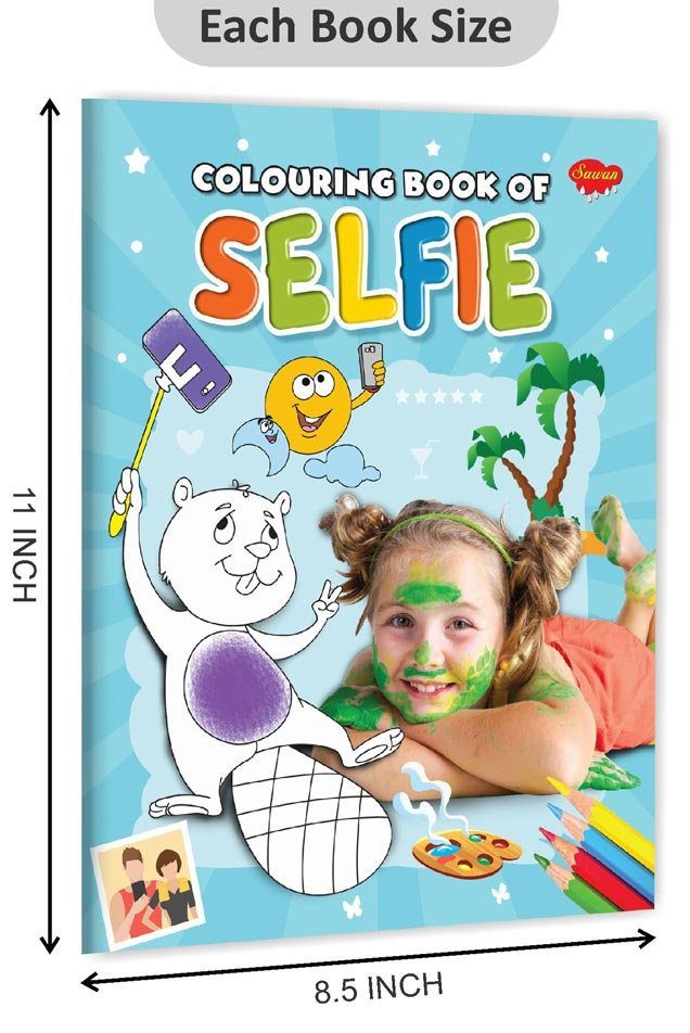 Colouring Book of Selfie | Colouring Books For Children | Kids Colouring Book - Image 2