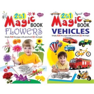2 in 1 Magic Book Flowers-Vehicles