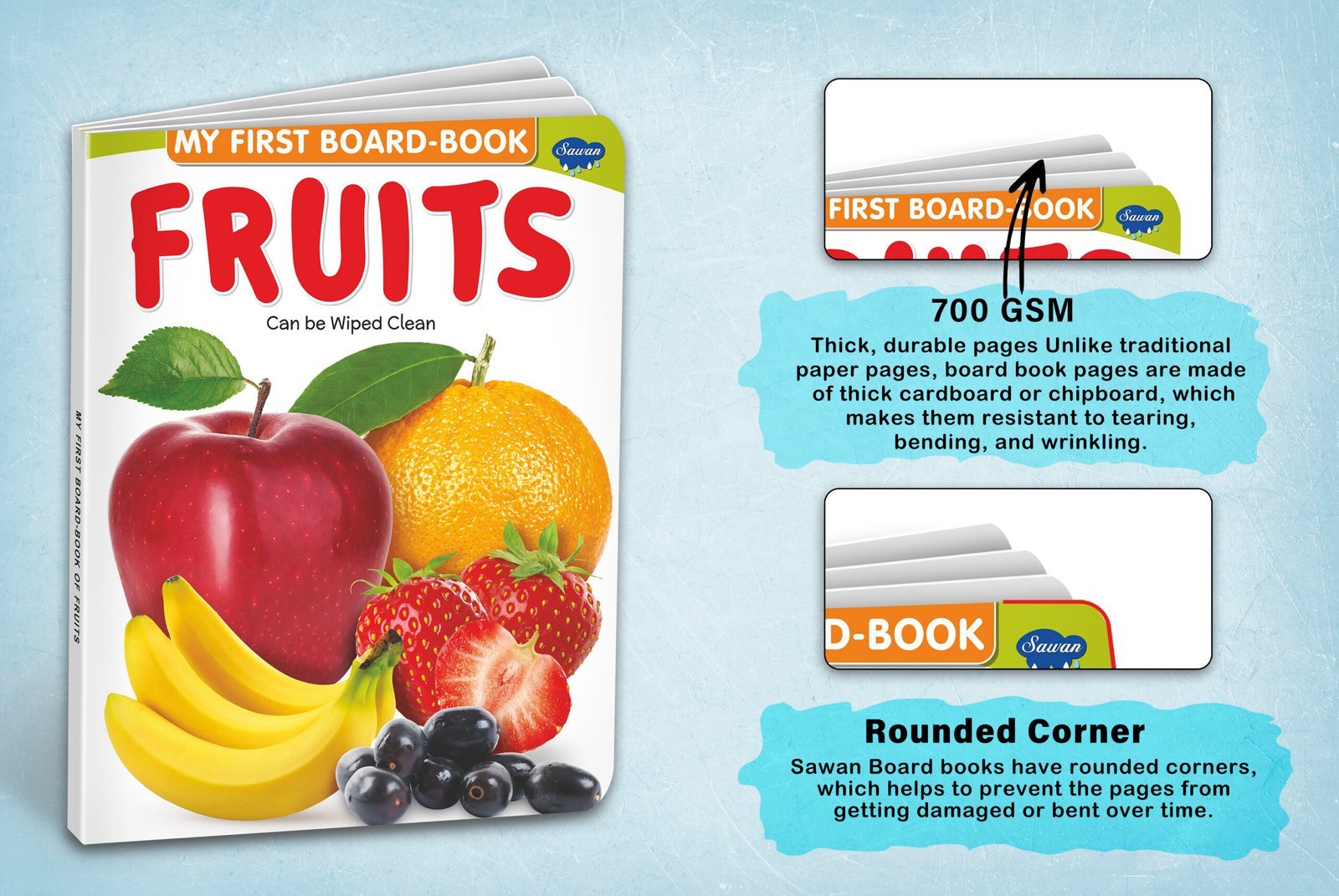 Fruits | My First Board-Book | Early Learning Picture Book - Image 4