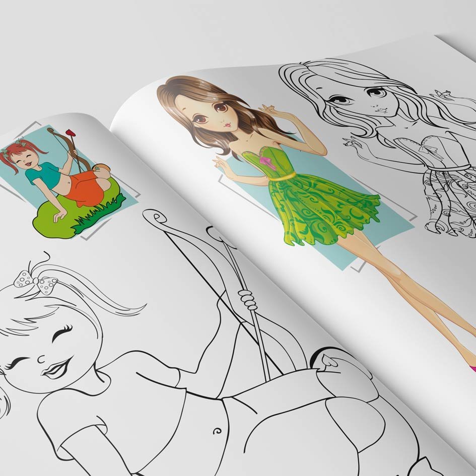 Colouring Book of Girls | Colouring Books For Children | Kids Colouring Book - Image 10