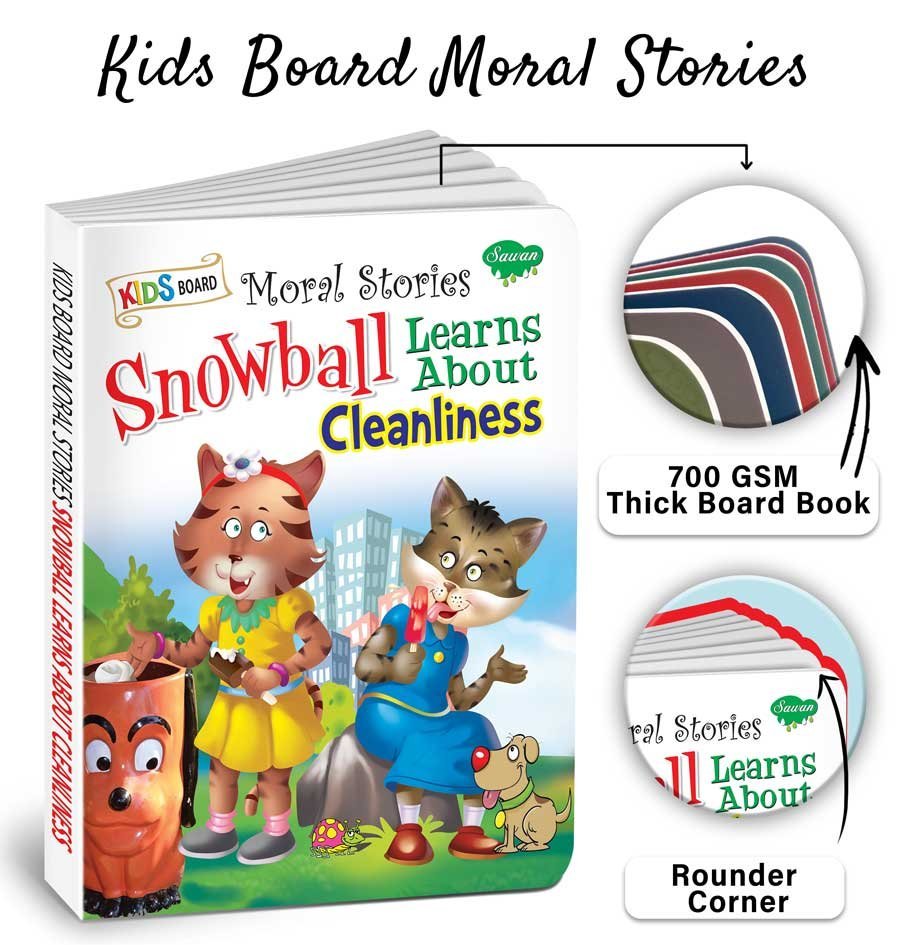 Snowball Learns About Cleanliness | Kids Board Moral Stories | Storis for Kids - Image 4
