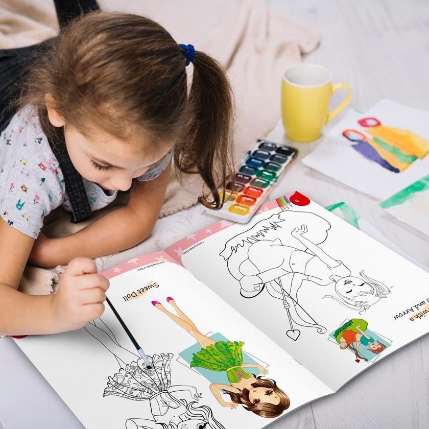 Colouring Book of Girls | Colouring Books For Children | Kids Colouring Book - Image 11