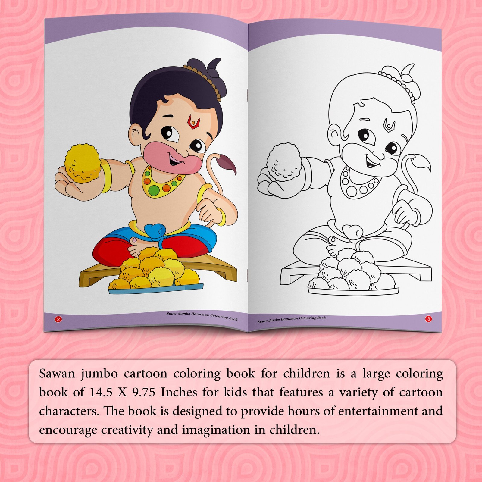 Super Jumbo Hanuman Colouring Book | Super Jumbo Colouring Book - Image 3