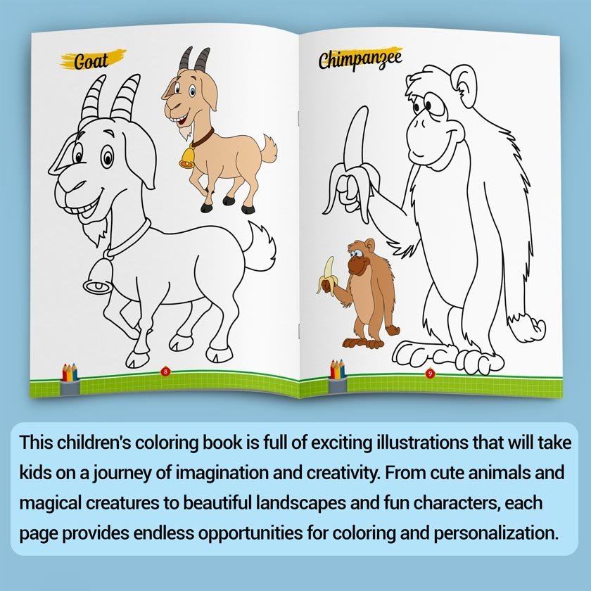 Animals Colouring Book | Colouring Books For Children | Kids Colouring Book - Image 8