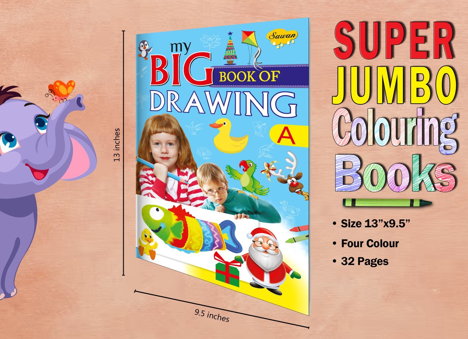 My Big Book of Drawing? | Super Jumbo Colouring Book - Image 7