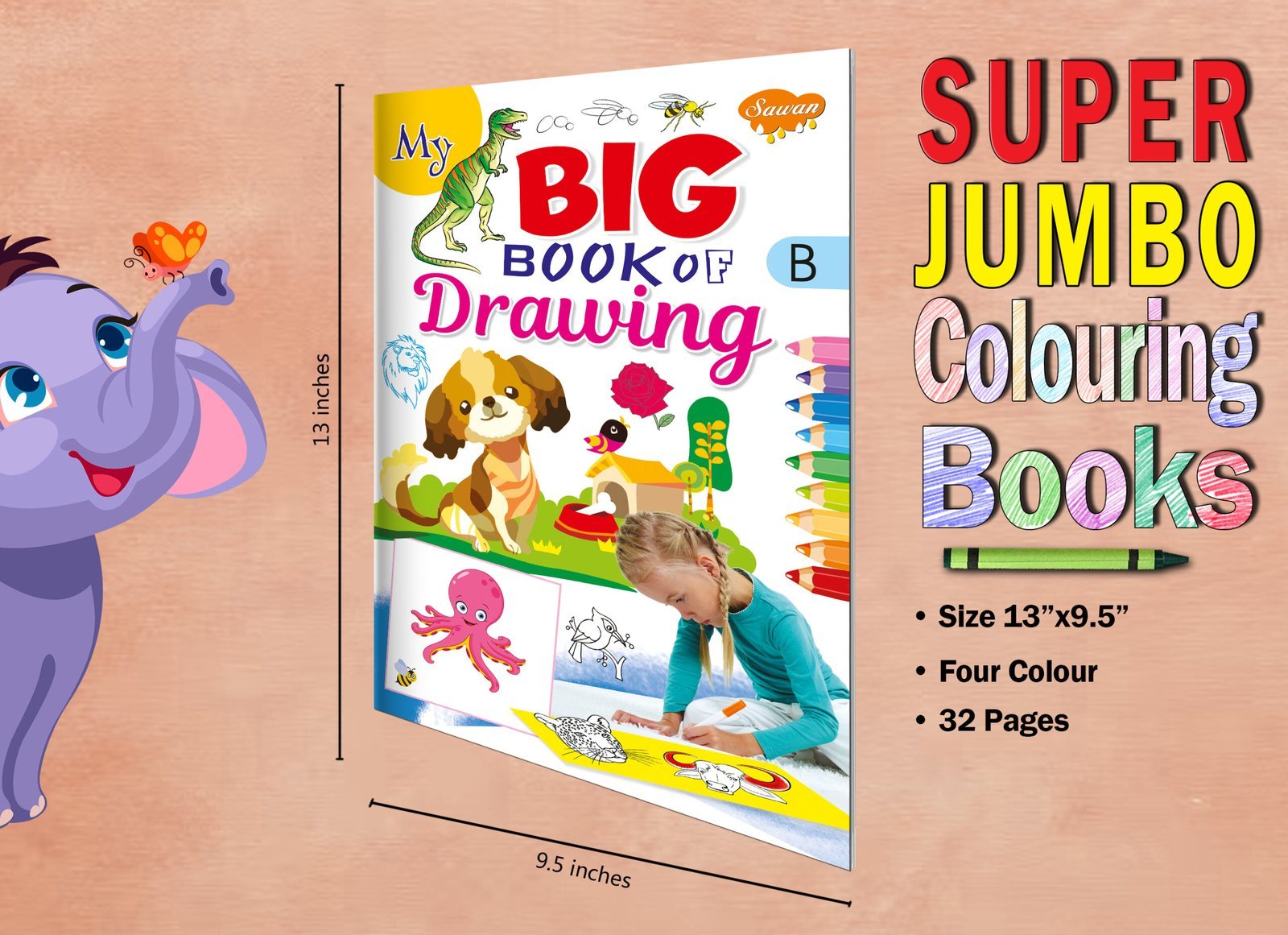 My Big Book of Drawing? | Super Jumbo Colouring Books - Image 7