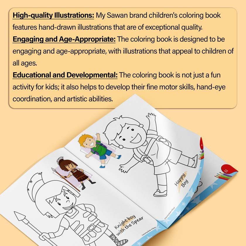 Colouring Book of Boys | Colouring Books For Children | Kids Colouring Book - Image 12