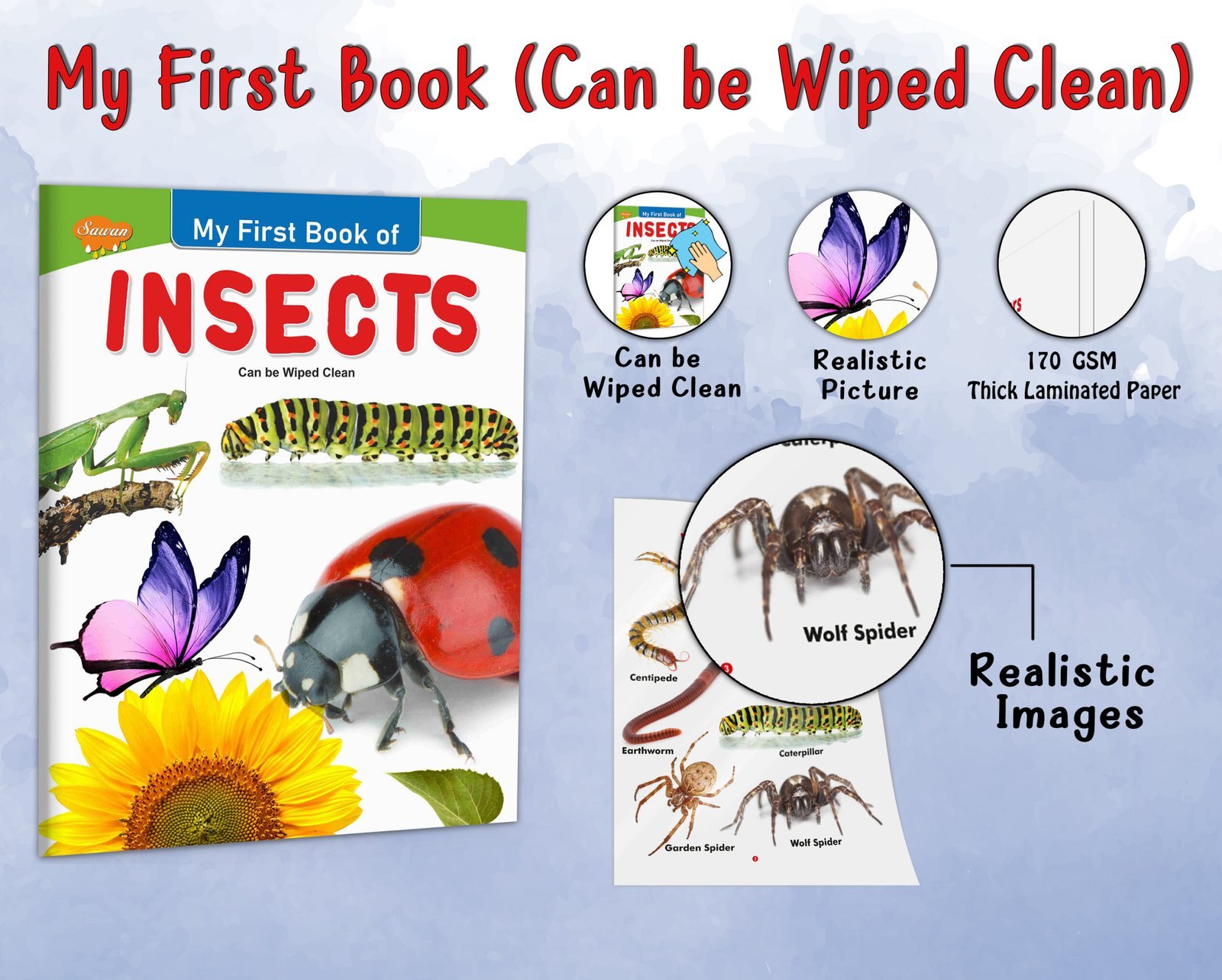 My First Book of Insects | My First Book (Can be Wiped Clean) - Image 5