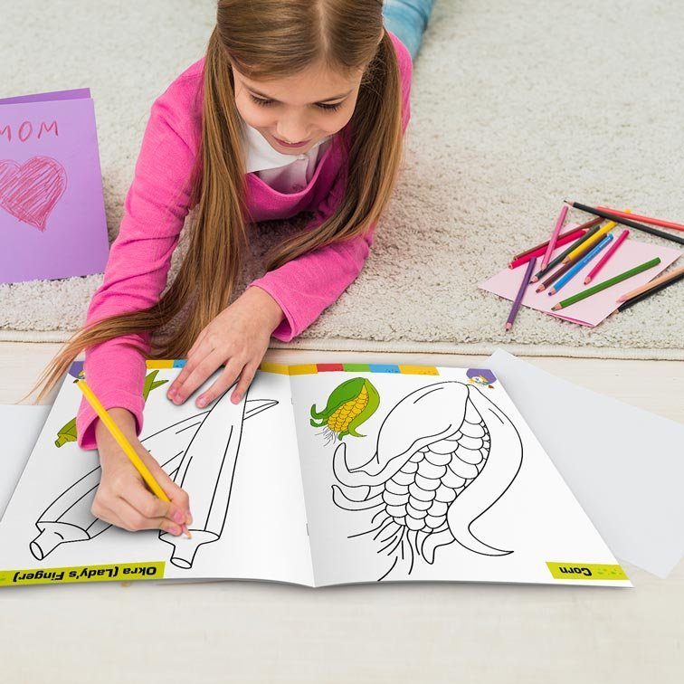 Vegetables Colouring Book | Colouring Books For Chidren | Kids Colouring Book - Image 5