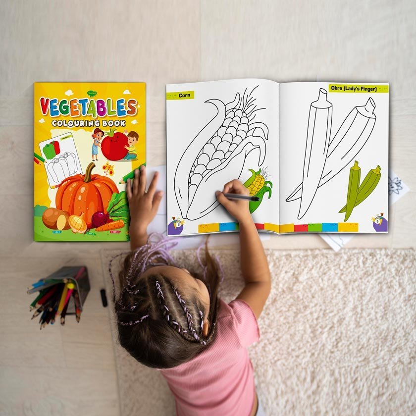 Vegetables Colouring Book | Colouring Books For Chidren | Kids Colouring Book - Image 4