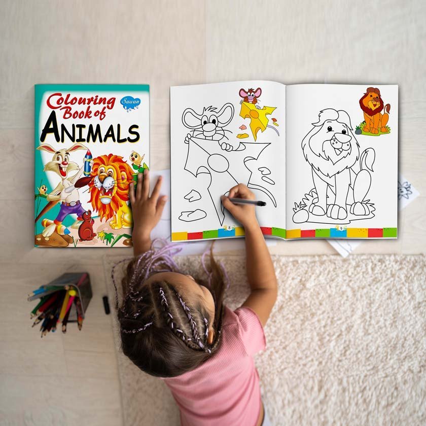 Colouring Book of Animals | Colouring Books For Children | Kids Colouring Book - Image 9