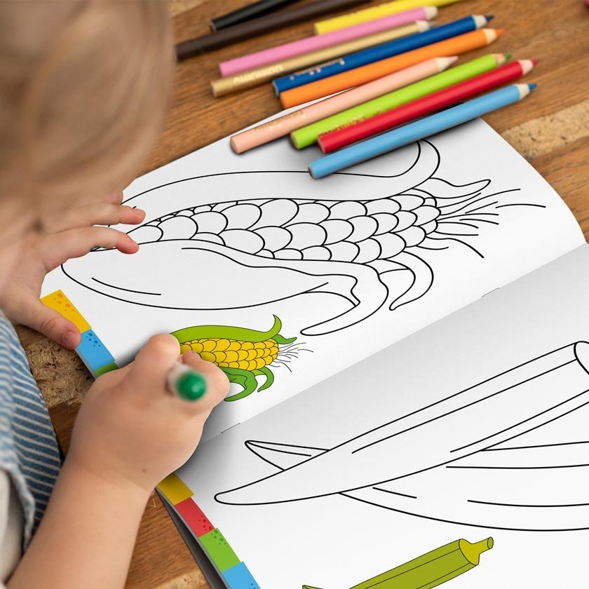 Vegetables Colouring Book | Colouring Books For Chidren | Kids Colouring Book - Image 3