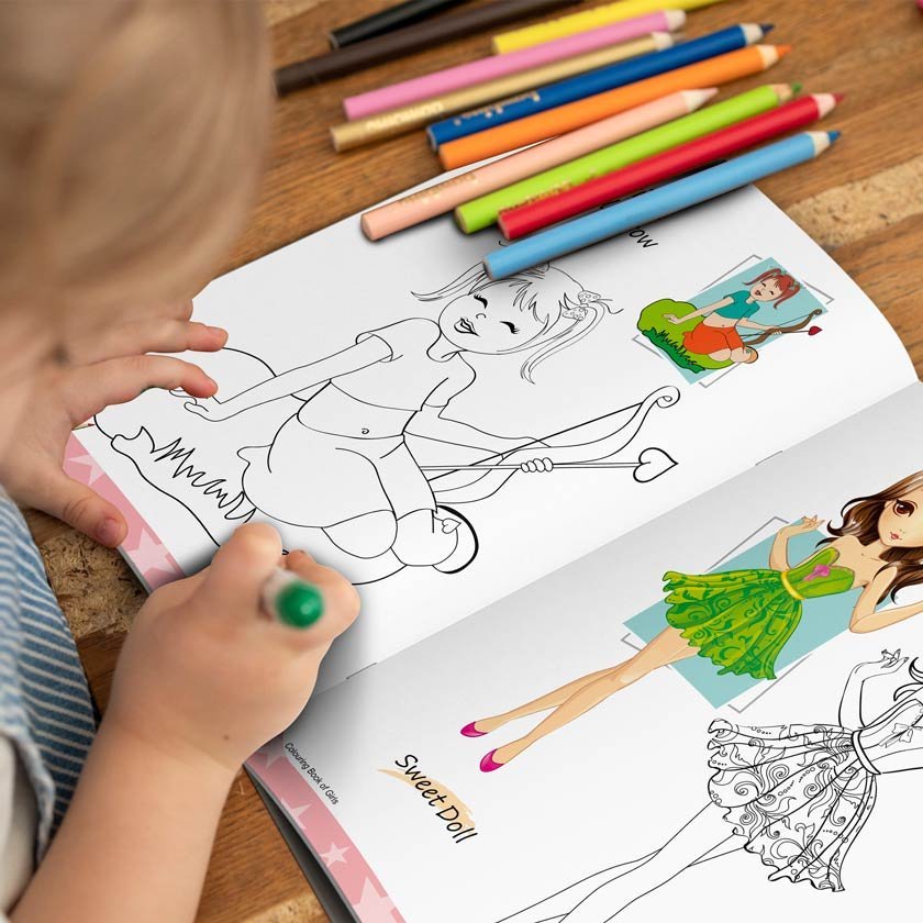 Colouring Book of Girls | Colouring Books For Children | Kids Colouring Book - Image 3