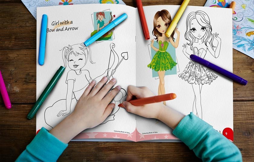 Colouring Book of Girls | Colouring Books For Children | Kids Colouring Book - Image 12