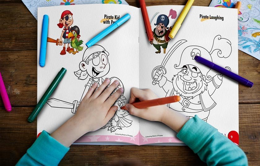 Colouring Book of Pirates | Colouring Books For Children | Kids Colouring Book - Image 12
