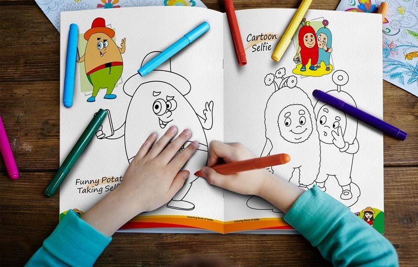Colouring Book of Selfie | Colouring Books For Children | Kids Colouring Book - Image 7