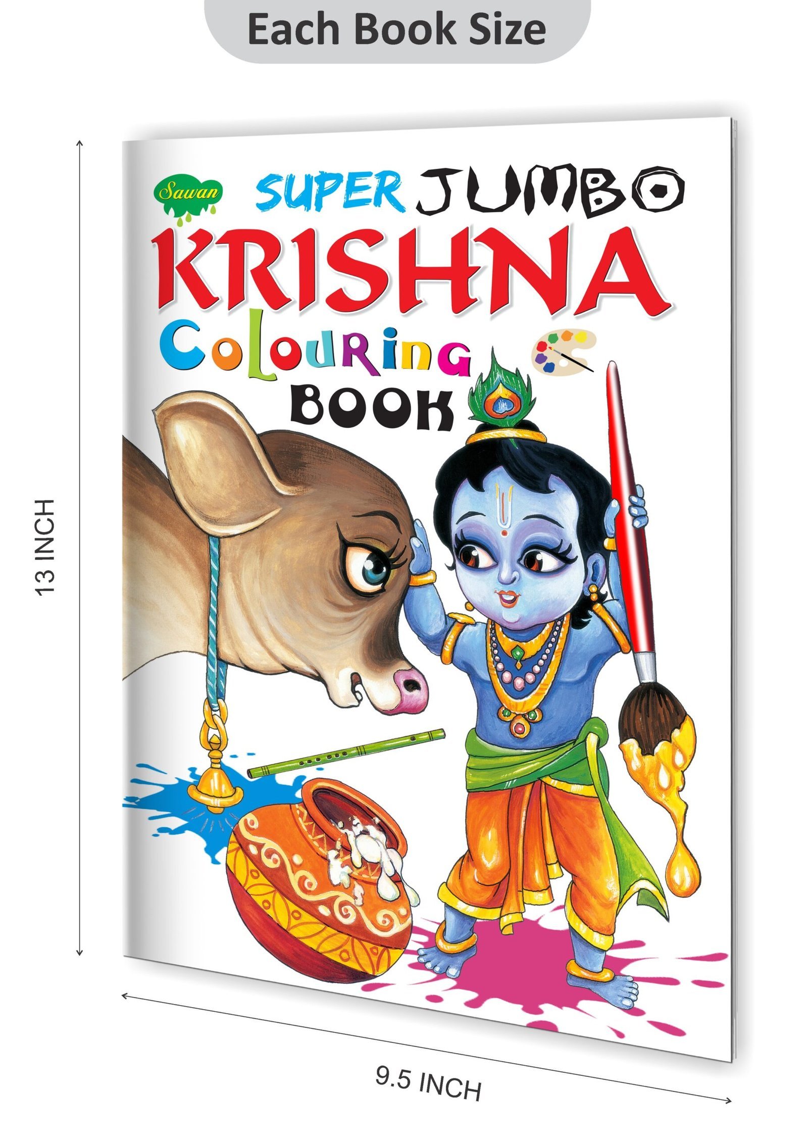 Super Jumbo Krishna Colouring Book | Super Jumbo Colouring Book - Image 2