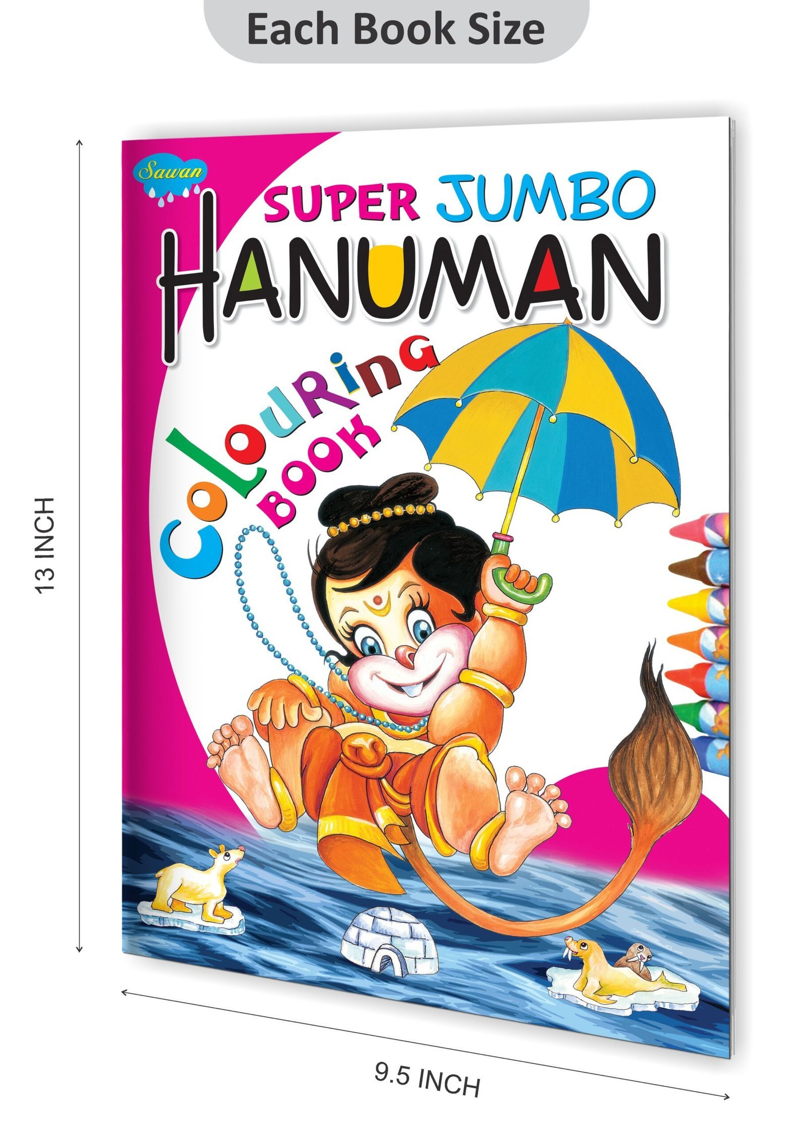 Super Jumbo Hanuman Colouring Book | Super Jumbo Colouring Book - Image 2