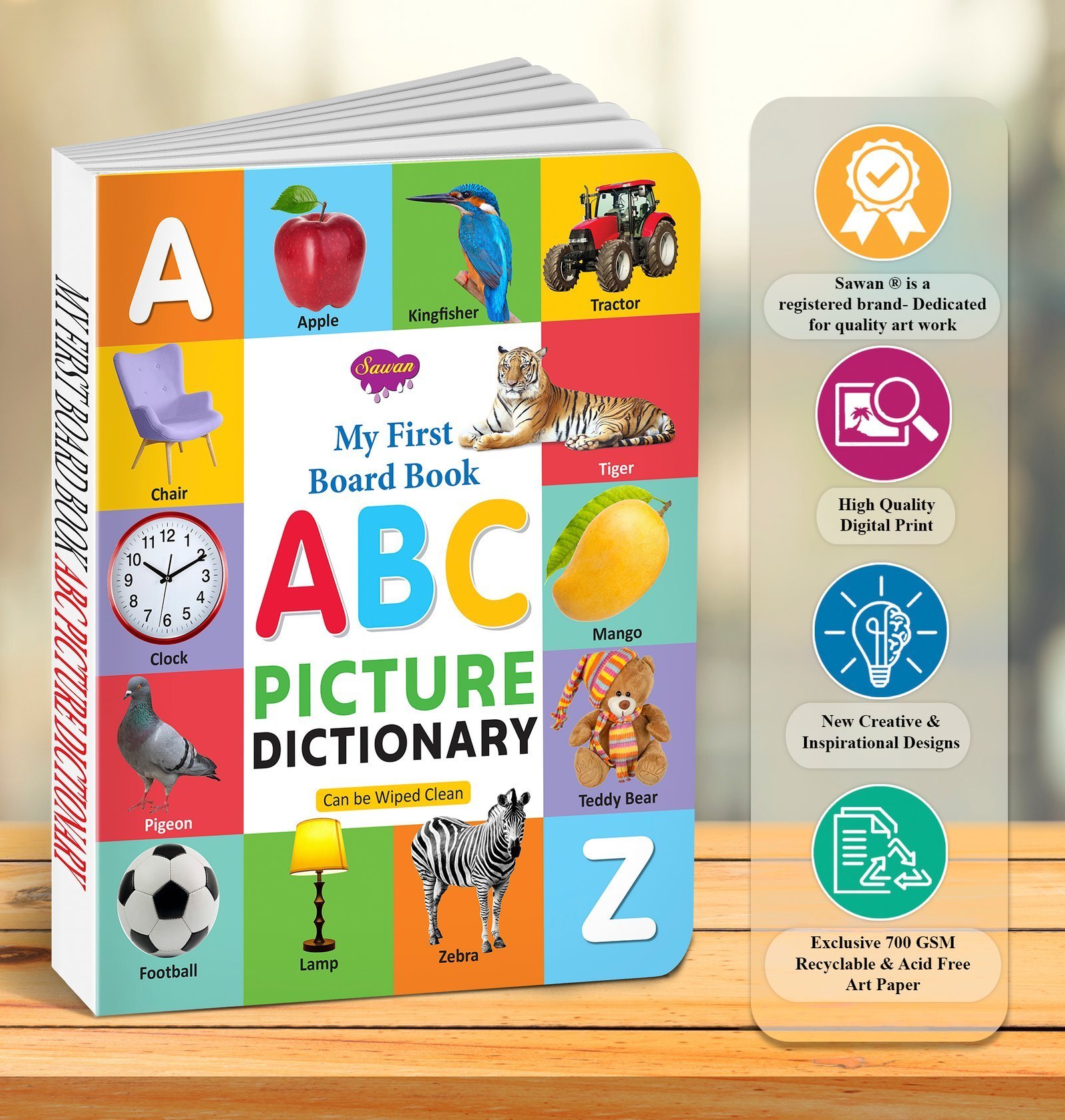 ABC Picture Dictionary | My First Board Book | Early Learning Picture Book - Image 7