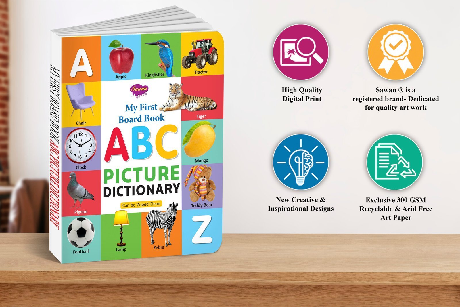 ABC Picture Dictionary | My First Board Book | Early Learning Picture Book - Image 5