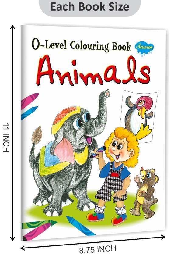 Animals | '0' Level Colouring Books | Kids Colouring Books - Image 2