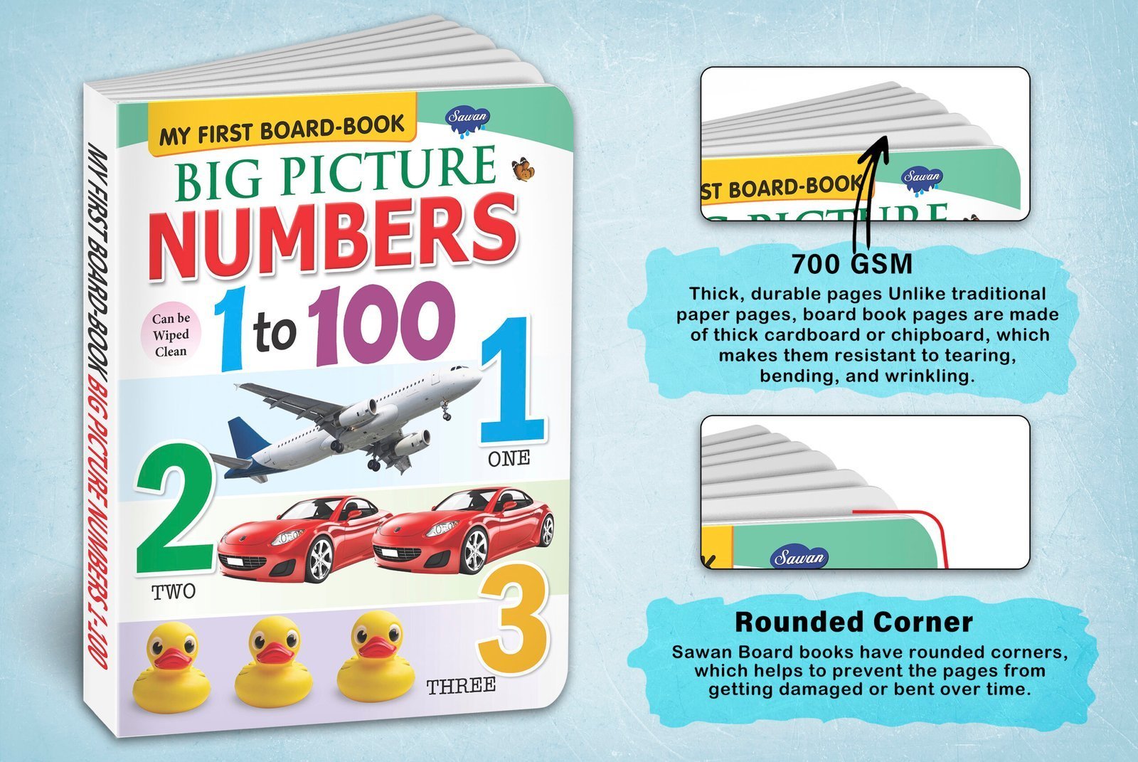 Big Pictures : Numbers 1 to 100 | My First Board-Book | Early Learning Picture Book - Image 3