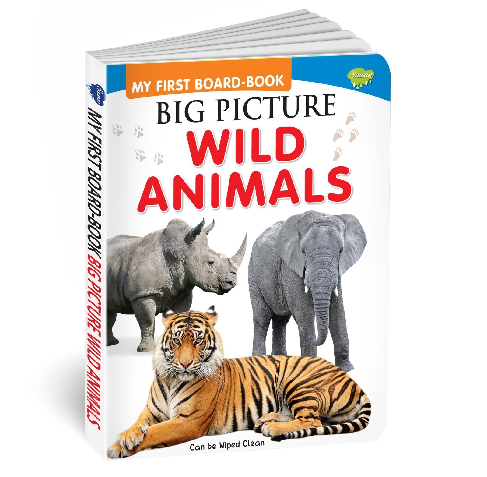 Big Pictures : Wild Animals | My First Board Book | Early Learning Picture Book