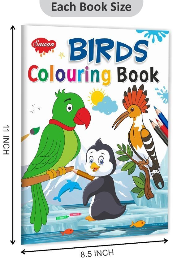 Birds Colouring Book | Colouring Books For Children | Kids Colouring Book - Image 2