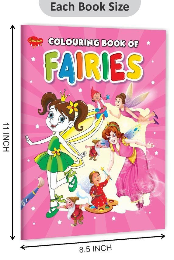 Colouring Book of Fairies | Colouring Books For Children | Kids Colouring Book - Image 2