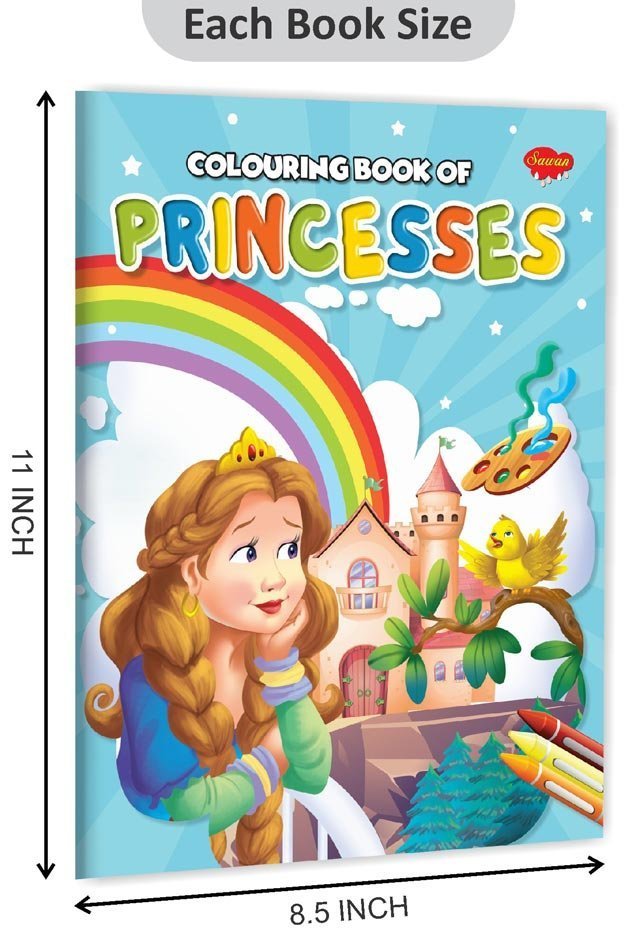 Colouring Book of Princesses | Colouring Books For Children | Kids Colouring Book - Image 2