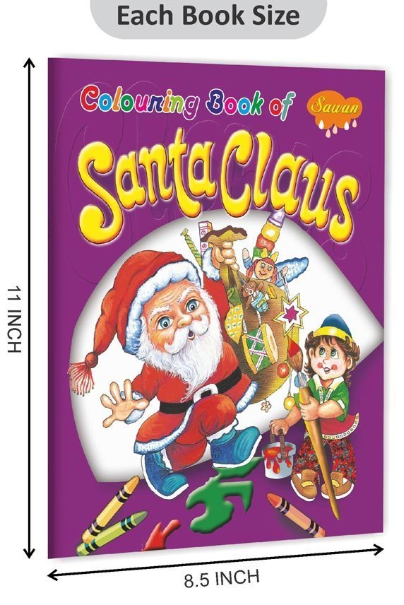 Colouring Book of Santa Claus | Colouring Books For Children | Kids Colouring Book - Image 2