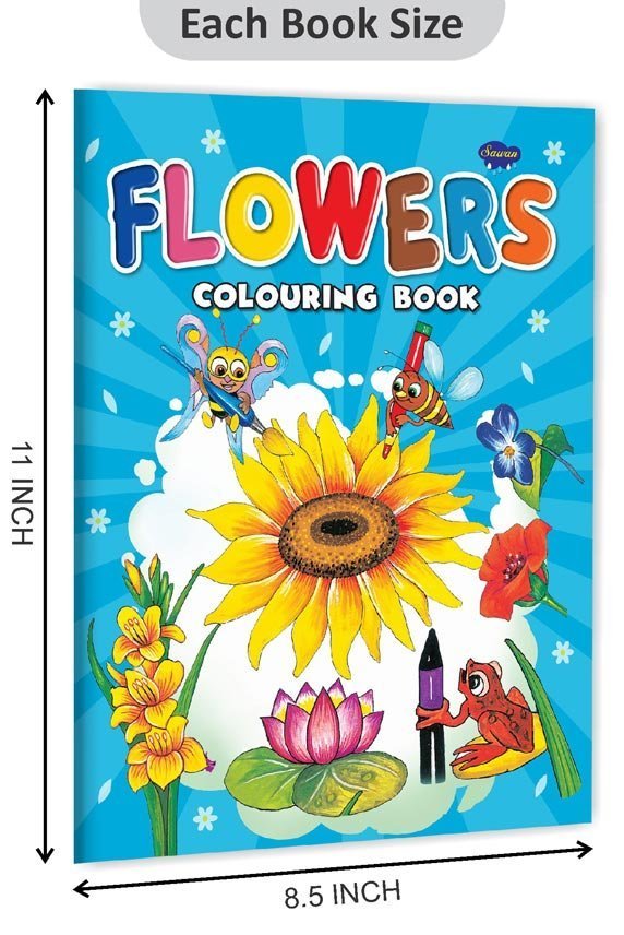 Flowers Colouring Book | Colouring Books For Children | Kids Colouring Book - Image 2