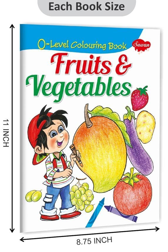 Fruits & Vegetables | '0' Level Colouring Books | Kids Colouring Books - Image 2