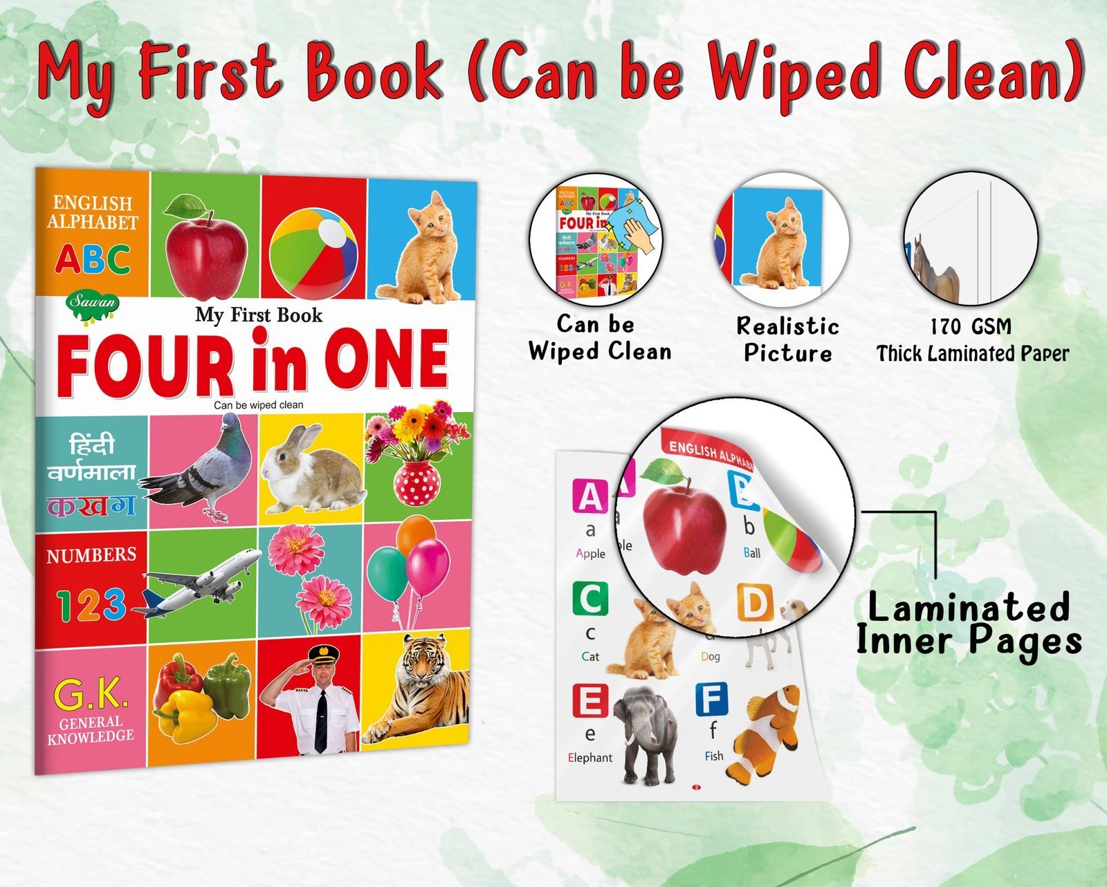My First Book of Four in One | My First Book (Can be Wiped Clean) - Image 4