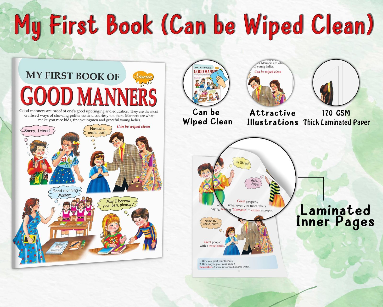 My First Book of Good Manners | My First Book (Can be Wiped Clean) - Image 4