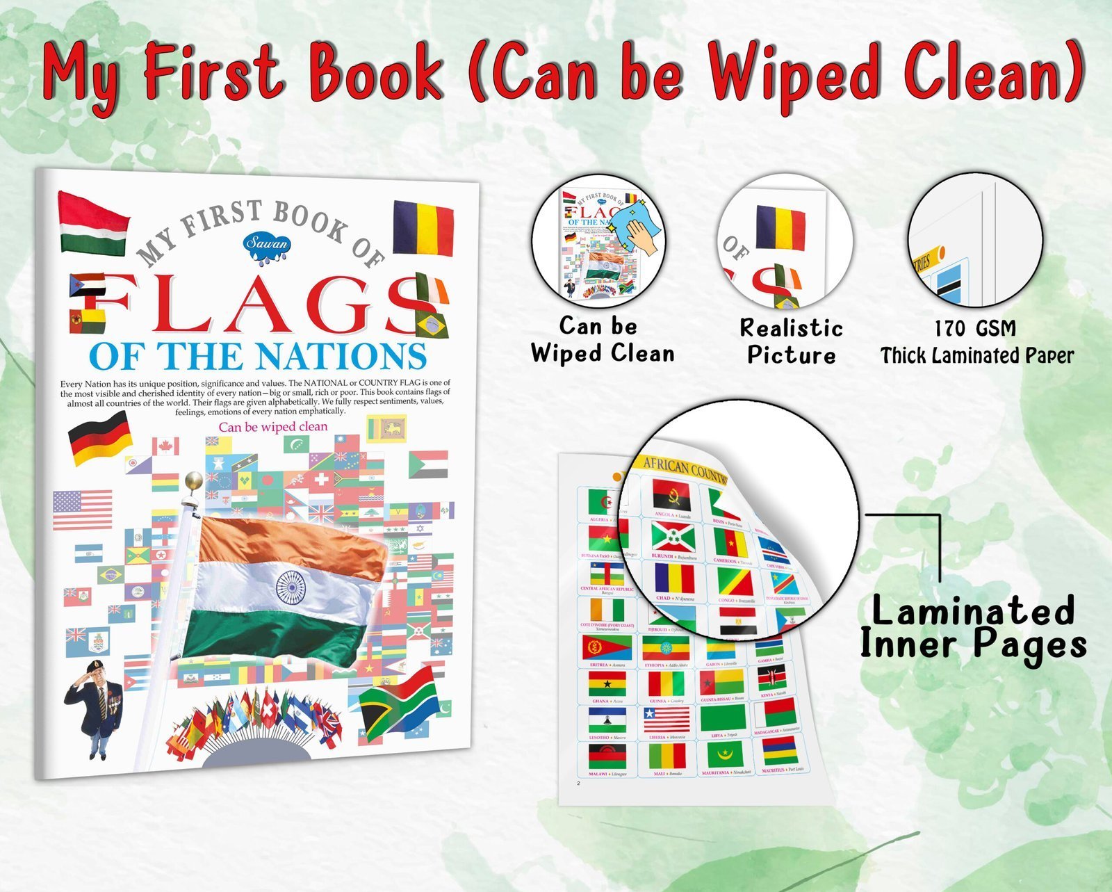 My First Book of Flags of the Nations | My First Book (Can be Wiped Clean) - Image 4