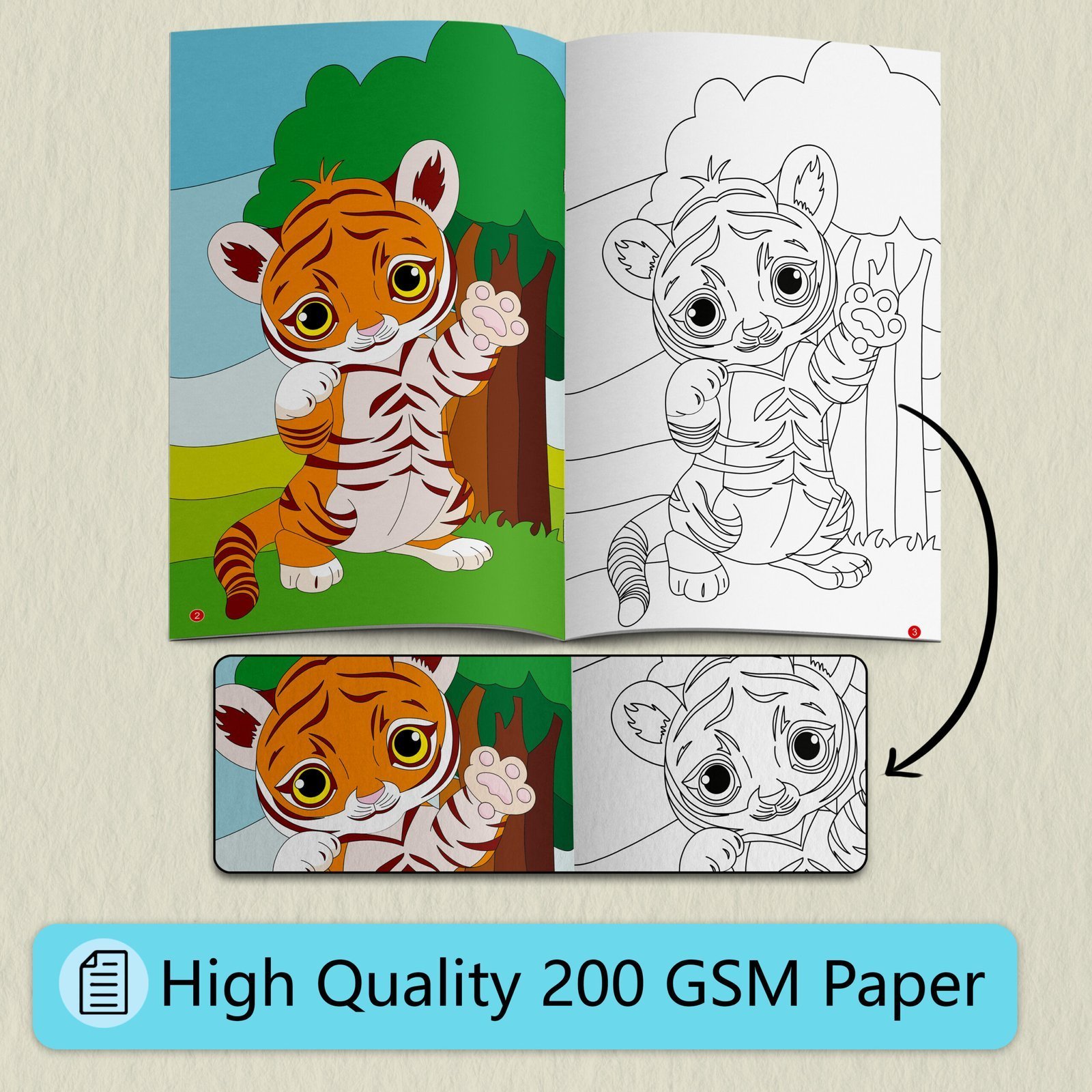 Super Jumbo Jungle Colouring Book | Super Jumbo Colouring Book - Image 4