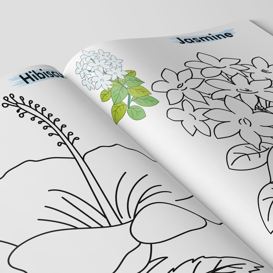 Flowers Colouring Book | Colouring Books For Children | Kids Colouring Book - Image 10
