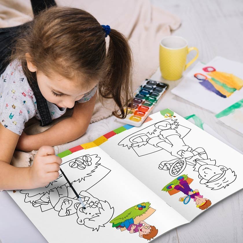 Colouring Book of Games & Sports | Colouring Boos For Children | Kids Colouring Book - Image 6