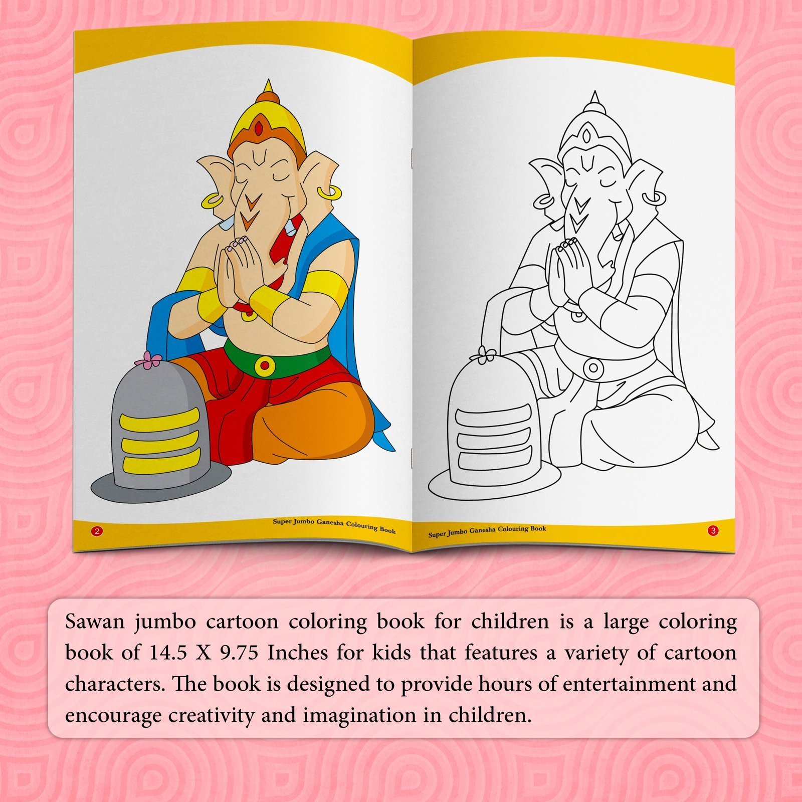 Super Jumbo Ganesha Colouring Book | Super Jumbo Colouring Book - Image 7