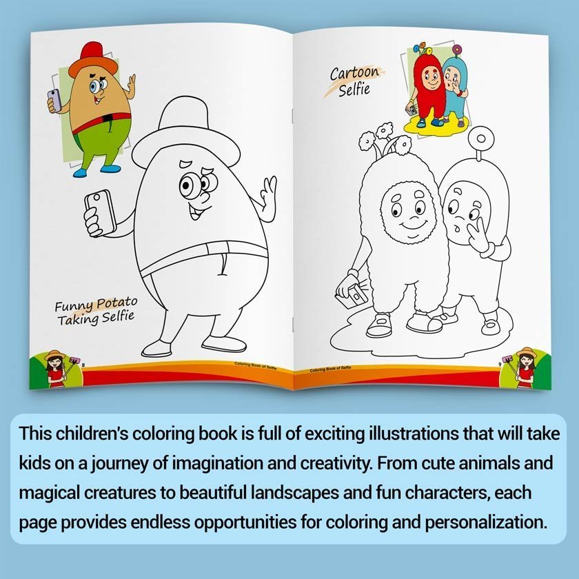 Colouring Book of Selfie | Colouring Books For Children | Kids Colouring Book - Image 4
