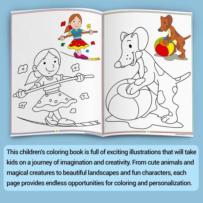 Colouring Book of Circus | Colouring Books For Children | Kids Colouring Book - Image 4